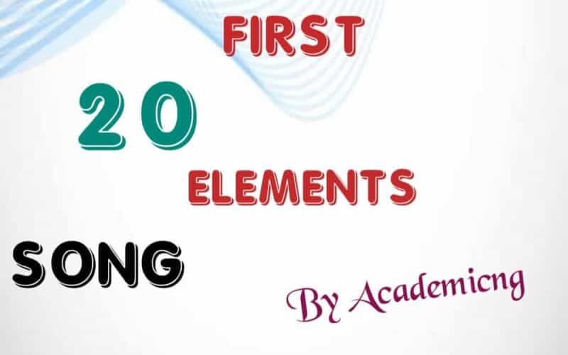 First 20 Elements Song MP3 Download For Easy Recitation