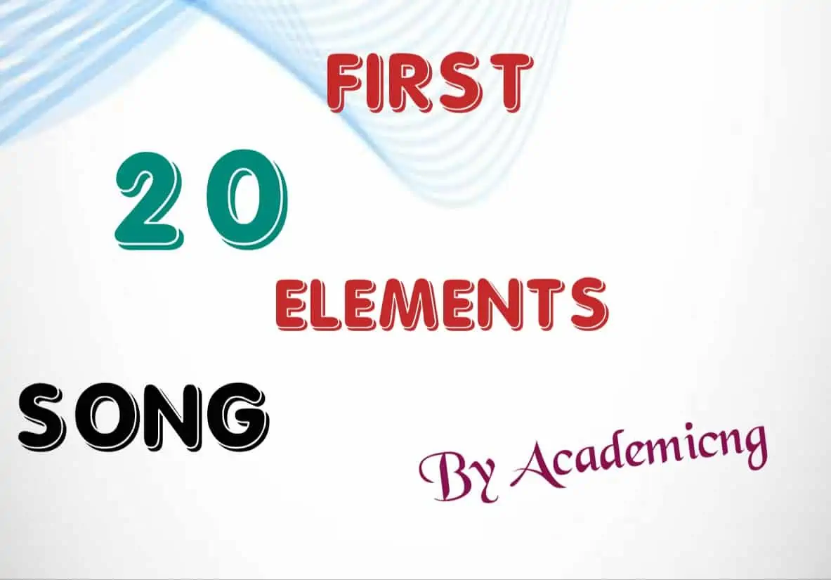First 20 Elements Song MP3 Download For Easy Recitation