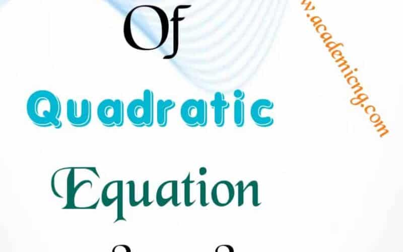 How To Form A Quadratic Equation Whose Roots Are Given