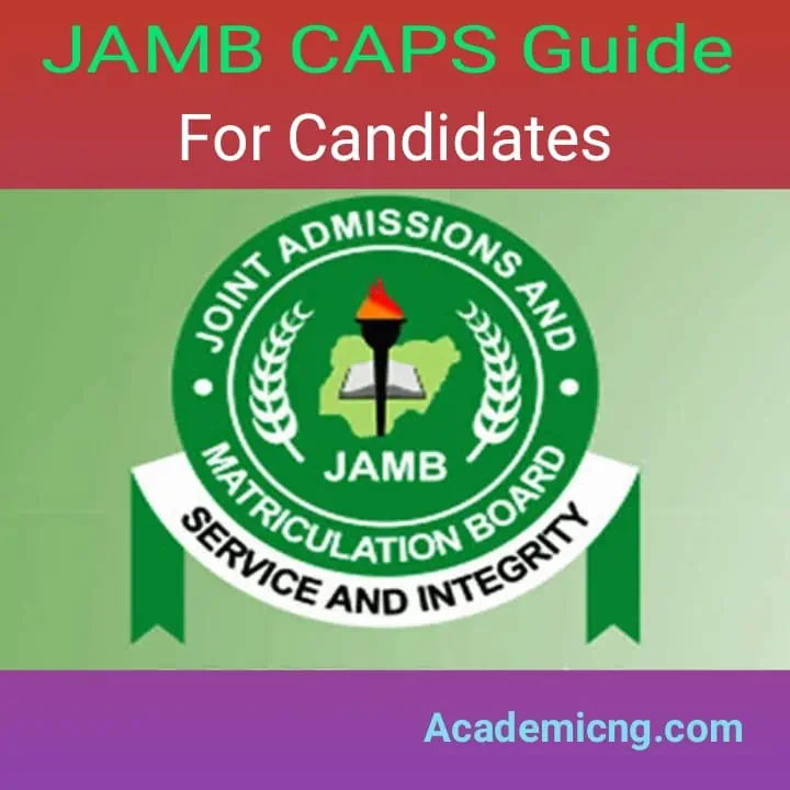 JAMB CAPS guide