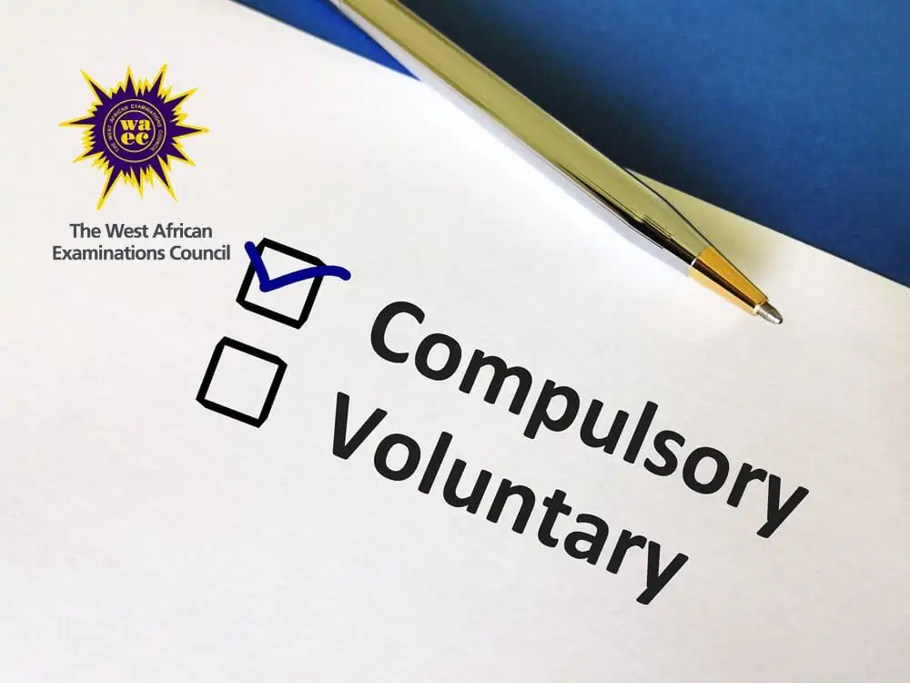 Compulsory checklist WAEC