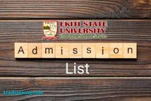 Eksu admission list