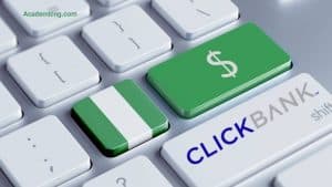 Clickbank Nigeria on keyboard