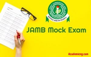 JAMB mock exam 2022