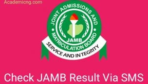 JAMB result SMS