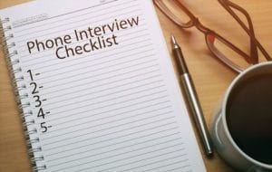 Phone interview checklist