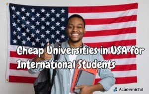 Cheap universities in USA for international students