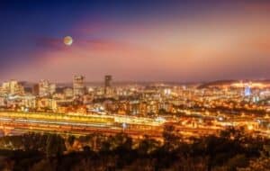a night view of pretoria