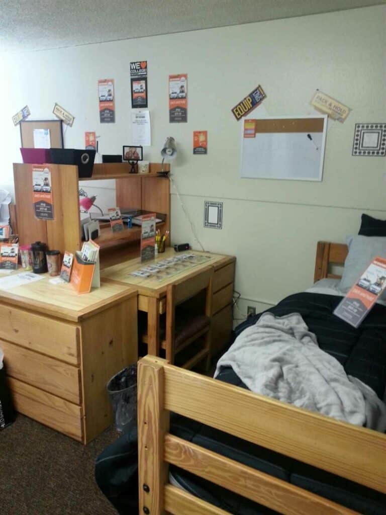 redwood college dormitory room
