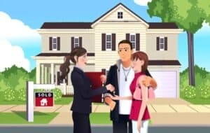 real estate agent vector