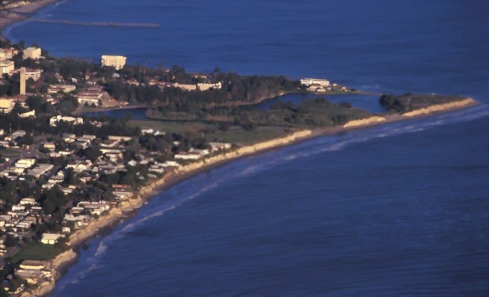 aerial view of UCSB campus