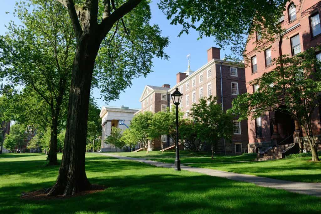 Camous view of Brown university