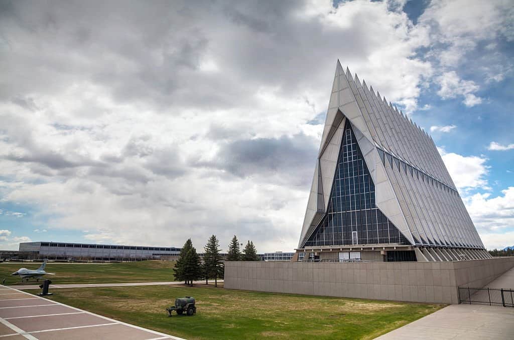 Air force academy chapel building