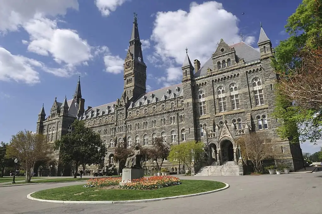 front view of georgetown university