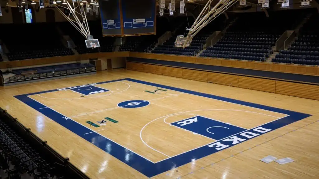 Duke basketball court