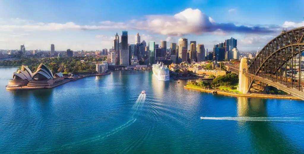 Major architecture landmarks of the city of Sydney 