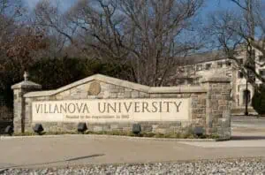 Entrance Sign to Villanovia University