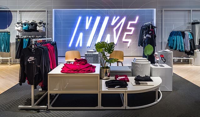 Nike products in a Store